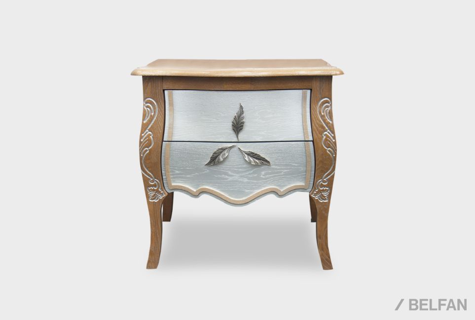 Тумба прикроватная "Трио" массив и шпон дуба 10