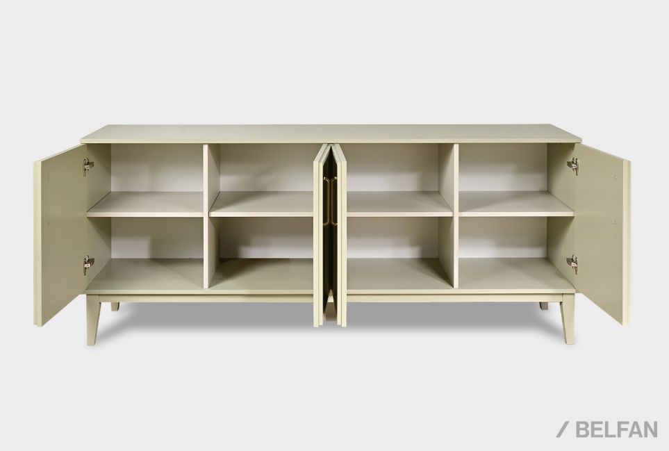 Тумба 4-х дв. "Чикаго" массив и шпон дуба 7