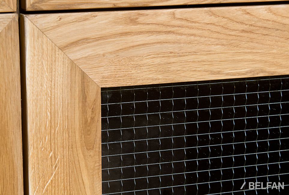 Тумба высокая "Cube Design" 4 массив и шпон дуба 3