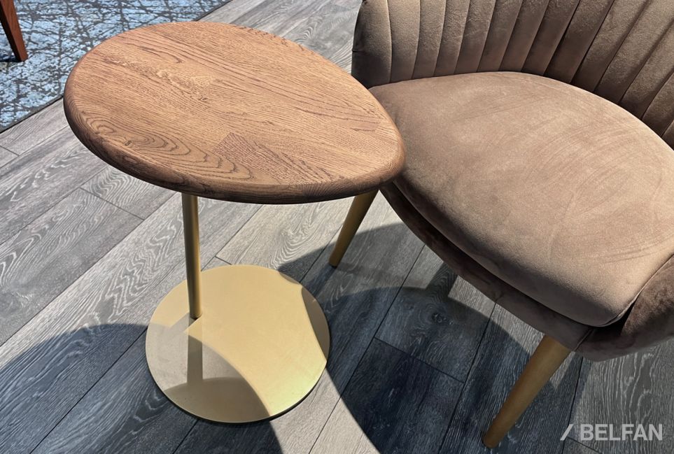 Стол приставной "Меридиан" массив дуба, металл 3