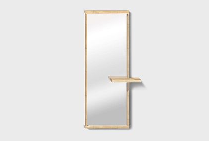 Зеркало настенное с полкой 