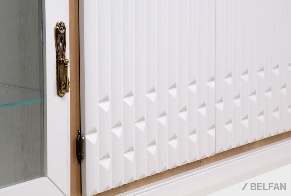 Шкаф навесной 4-х секционный "Армония" массив и шпон дуба 3