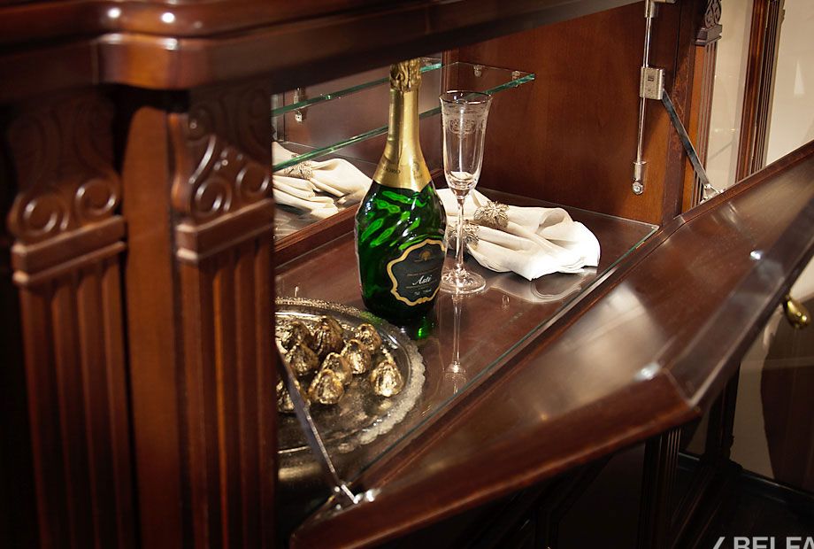 Тумба "Престиж" массив и шпон берёзы 2