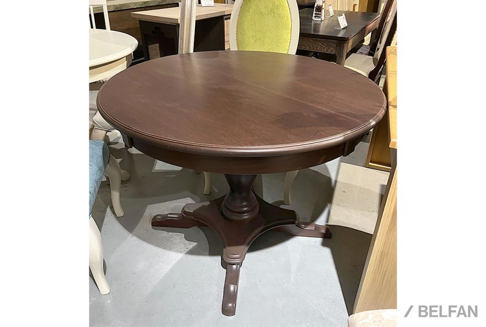 Стол обеденный "Полонез" (круглый) массив и шпон дуба 1