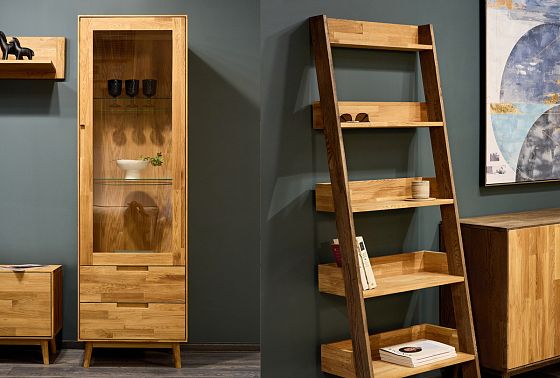 Стеллаж "Irving Design" массив дуба 12
