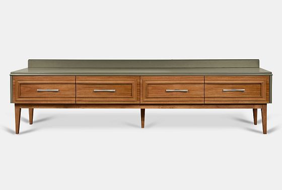 Тумба под ТВ "Сакраменто" 4 массив и шпон дуба, МДФ 4