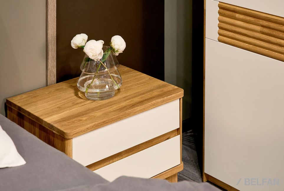 Тумба прикроватная "Wallstreet" массив дуба, МДФ 10