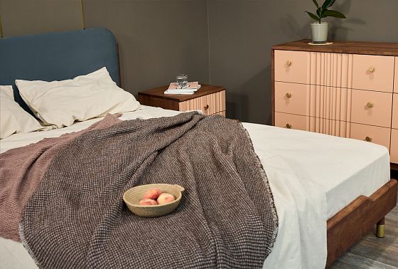 Кровать "Меридиан" (мягкое изголовье) массив дуба 5