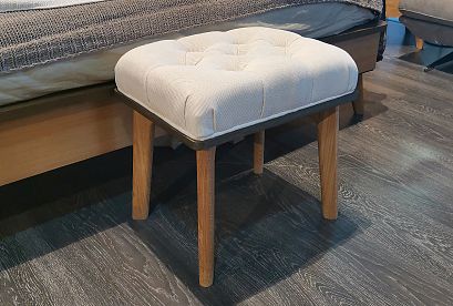 Банкетка "Elva"; *ВМФ-1582; бейц-масло, графит; Verona 04 Cream