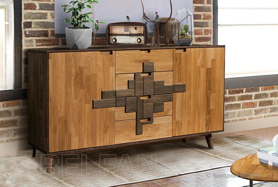 Тумба "Irving Design" 3 массив дуба 7