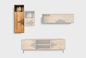 Шкаф навесной "Irving Design" 120 (левый)