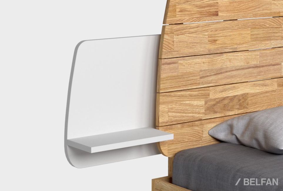 Полка прикроватная "Wallstreet" массив дуба, МДФ 2