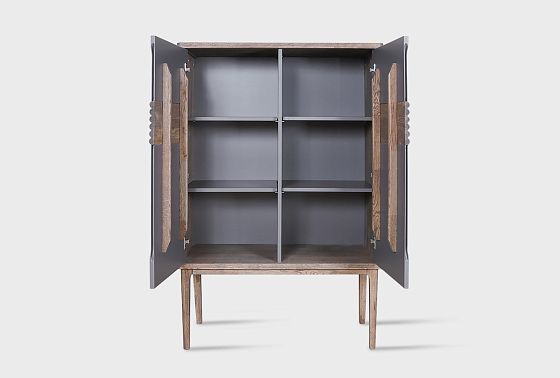 Тумба высокая "Уоллстрит" массив дуба, МДФ 6