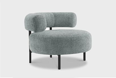 "Одри" кресло; нераскл.; 12; черный; Persona 10 (гр. 3/НФ)