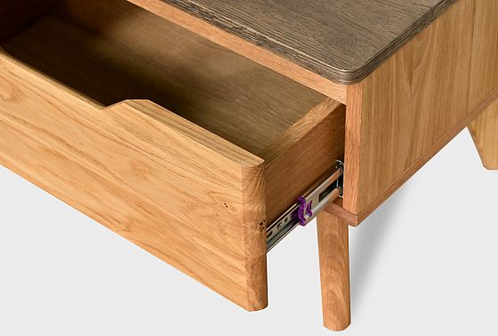 Тумба прикроватная "Elva" B-1 массив и шпон дуба 12