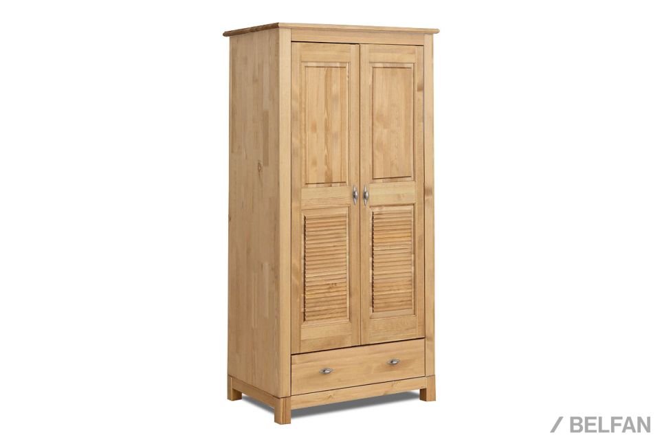 Шкаф для одежды 2-х дв. "Рауна" 21-180 массив сосны 1