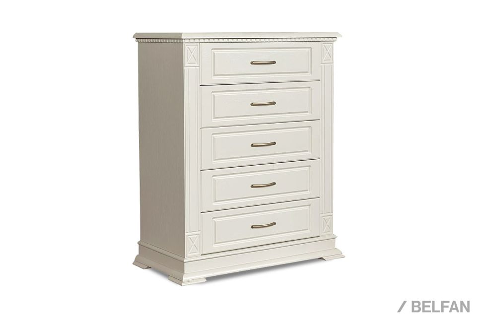 Комод высокий «Верди Люкс» массив и шпон дуба 1