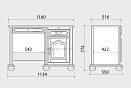 Стол письменный &quot;Давиль&quot; 1420  белая эмаль с золотой патиной 4