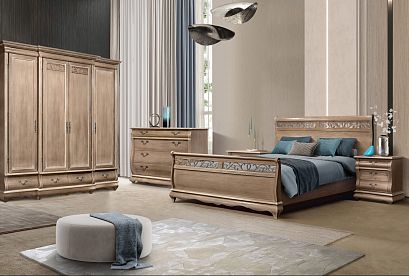 Комод "Тэфи"; *ММ-216-04; амбэр с белой патиной