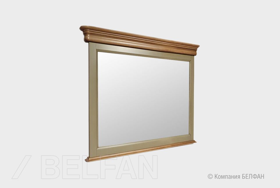 Зеркало "Оливия" 115 массив и шпон ольхи 1