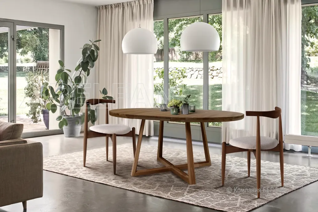 Стол обеденный Мидгард и стулья Bremen #3 графит