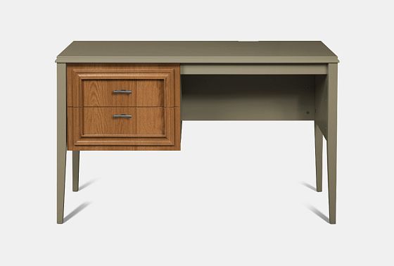 Стол письменный "Сакраменто" (1 тумба слева) массив и шпон дуба, МДФ 3