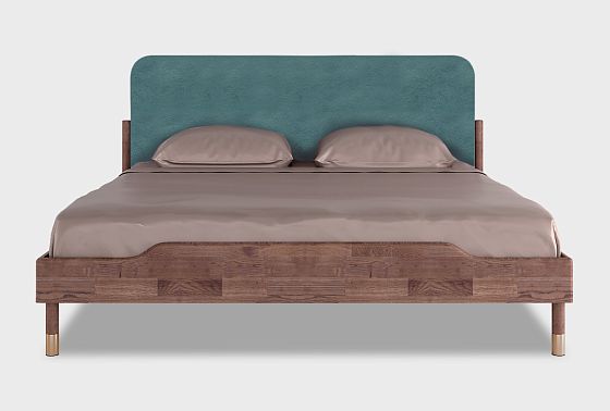 Кровать "Меридиан" (мягкое изголовье) массив дуба 5