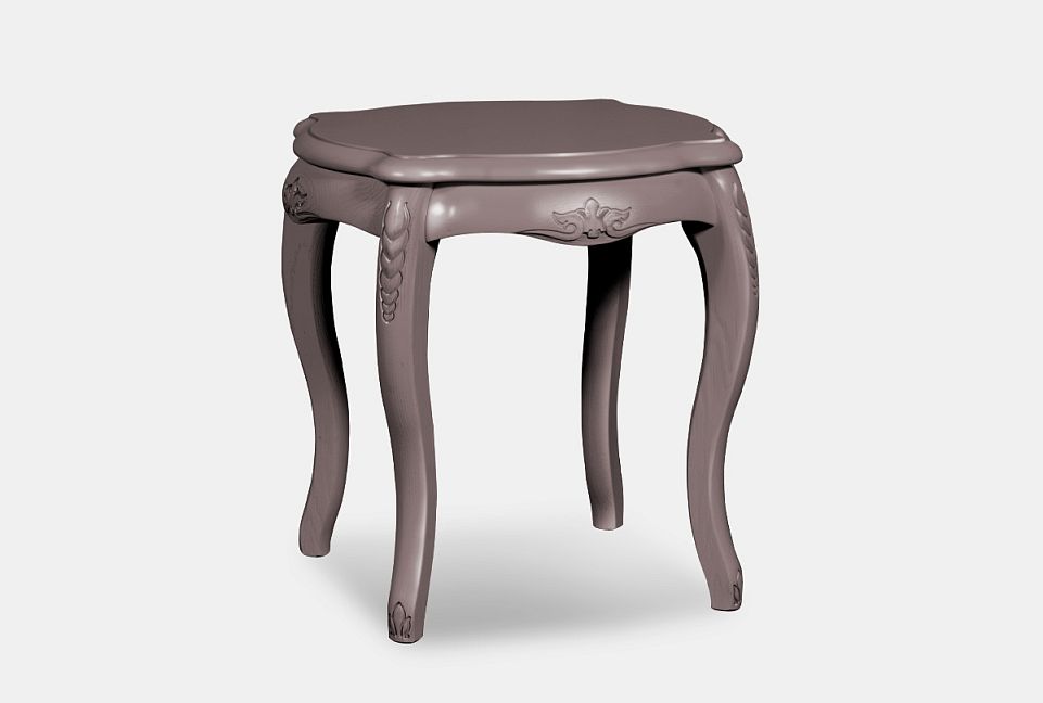 Стол кофейный "Fleuron"; альба с серебряной патиной