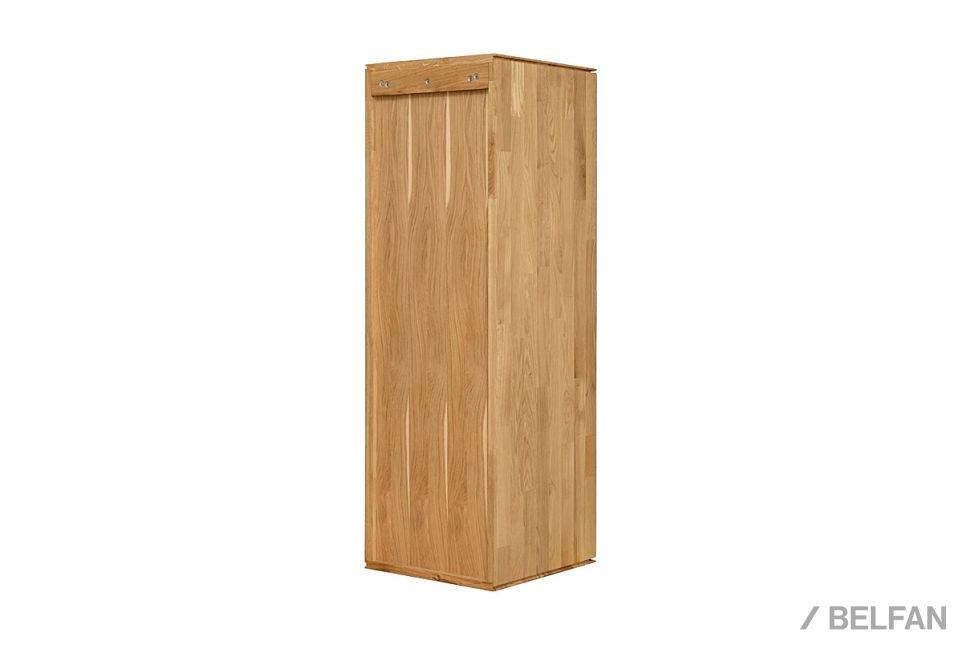 Шкаф навесной со стеклом "Гринвуд" (левый) массив дуба 6