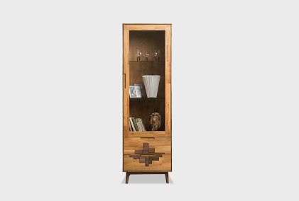 Шкаф с витриной 1-но дверный "Irving Design" (правый)