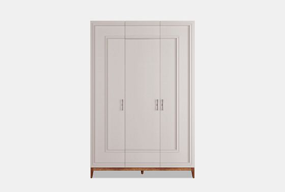 Шкаф 3-х дверный "Сакраменто" (с декором) массив и шпон дуба, МДФ 7