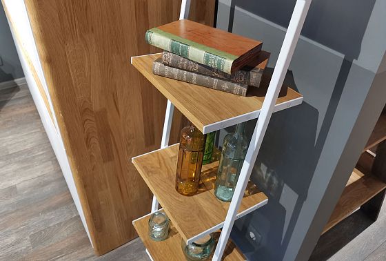 Стеллаж "Арт" 440 массив дуба, металл 7