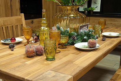 Стол обеденный "Берген" П-01 (сечение опор 90х90); 1800x900; бейц масло