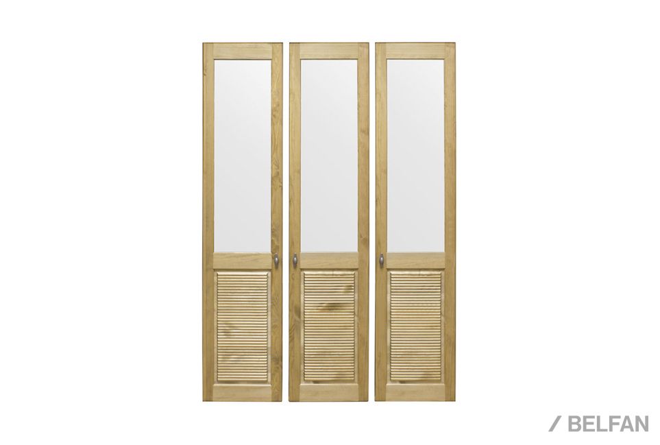 Комплект дверей к стеллажу "Рауна-30" массив сосны 1