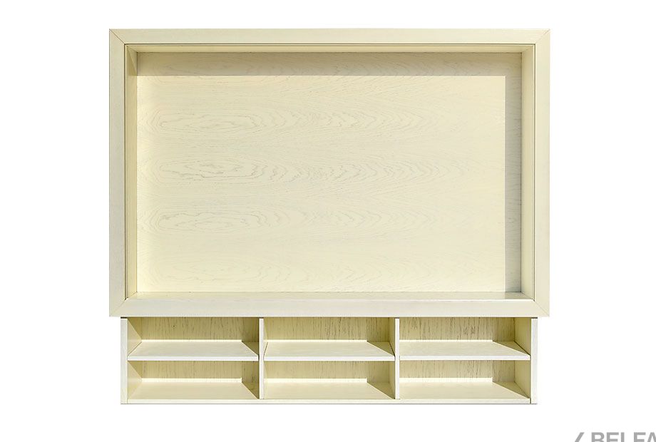 Секция верхняя в раме на ТВ тумбу "Франсуаза" массив и шпон дуба 1