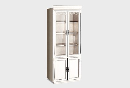 Шкаф 2-х дверный со стеклом "Тэфи"