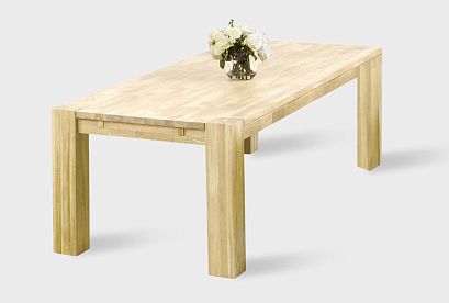 Стол обеденный "Берген" П-03 (сечение опор 150х150); 2200x1000; белёный дуб