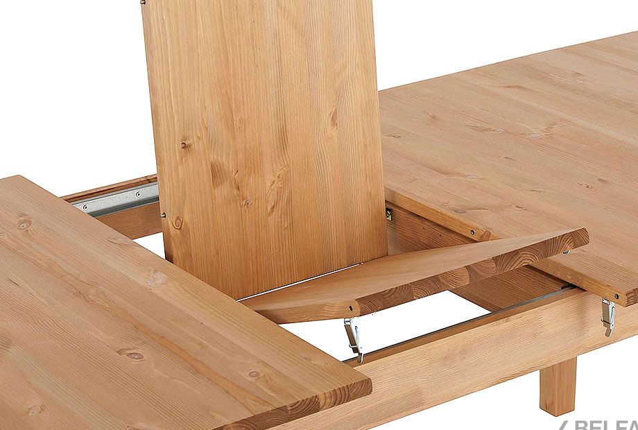 Стол обеденный "Рауна" 160 со вставкой массив сосны 3