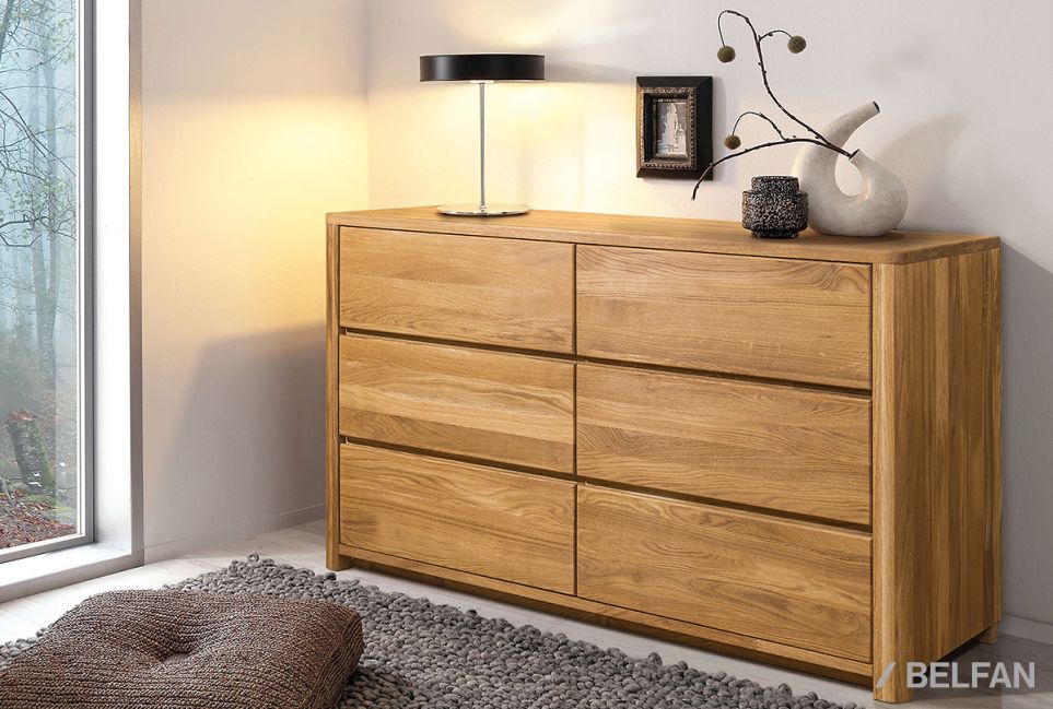 Комод 2-х секционный "Норд" массив дуба 9