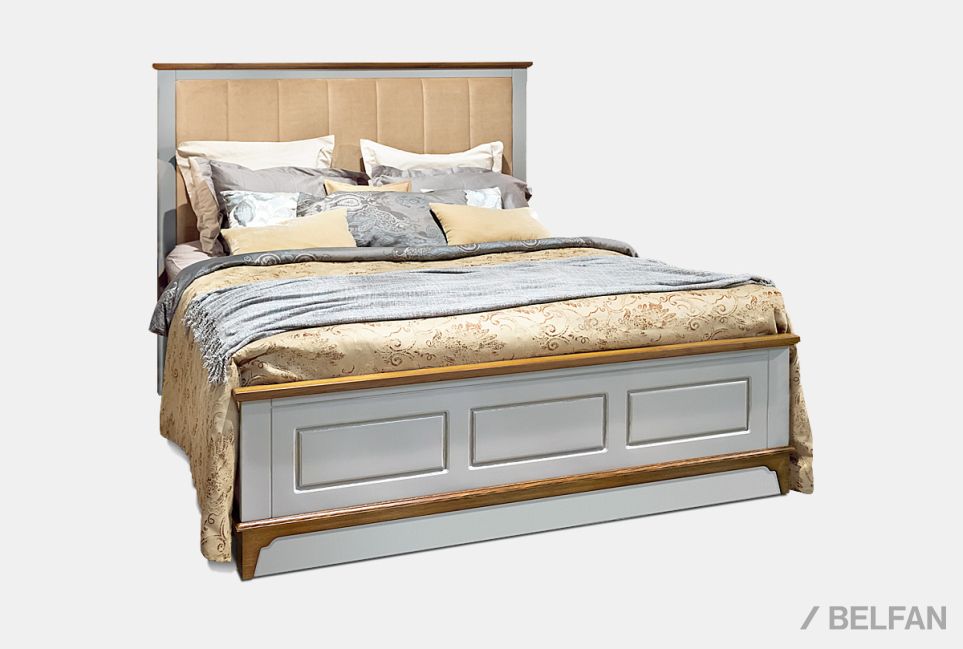 Кровать "Brianson" массив и шпон дуба, МДФ 3