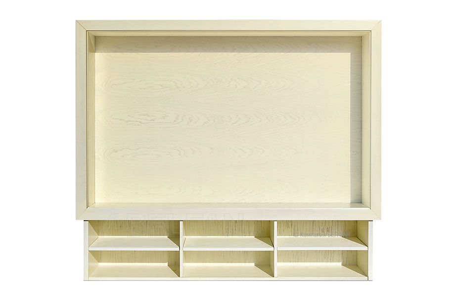 Секция верхняя в раме на ТВ тумбу "Франсуаза"; слоновая кость с патиной