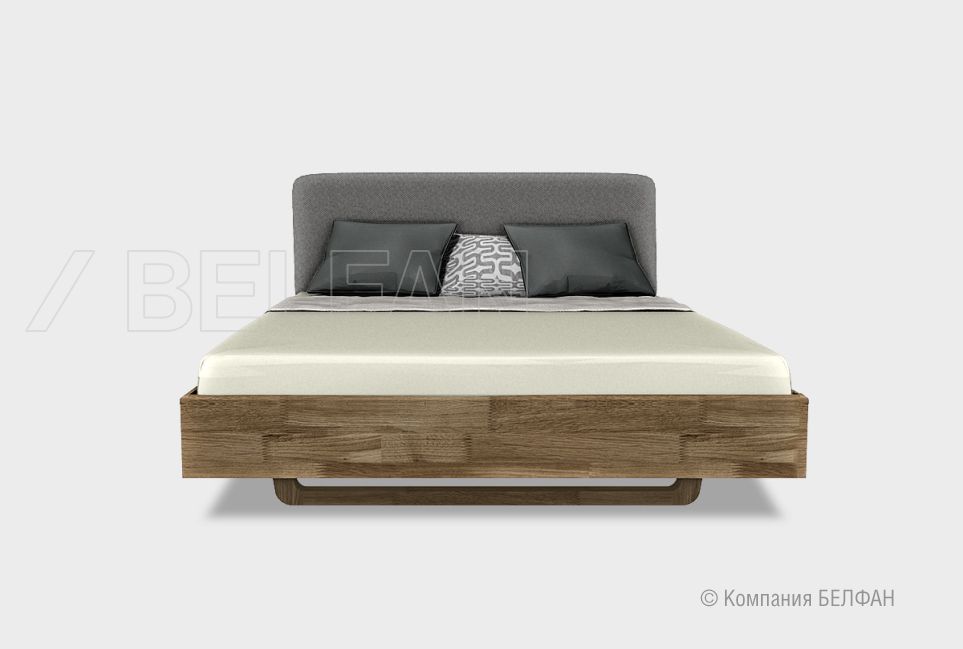 Кровать "Wallstreet" (мягкое изголовье) массив дуба 1