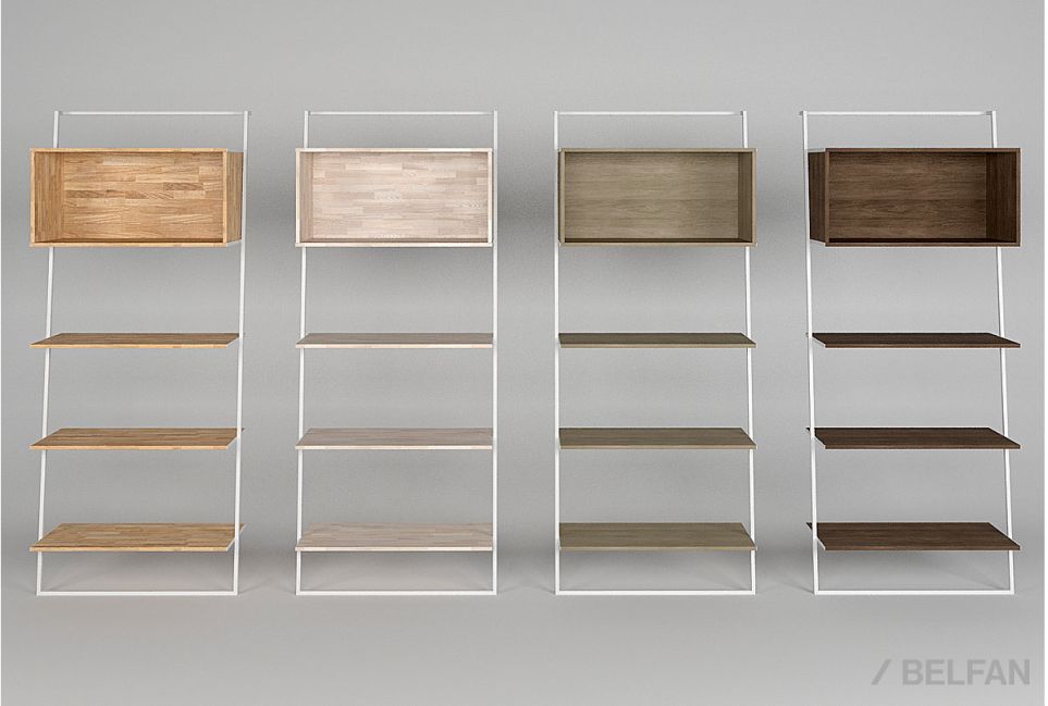 Стеллаж "Art Collection" 445 массив дуба, металл 2