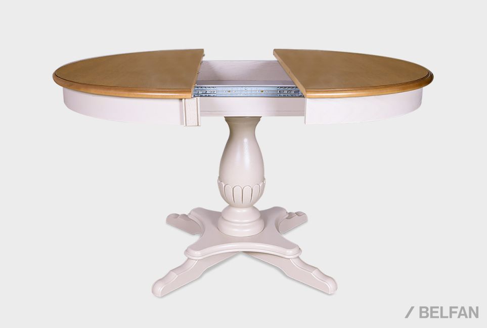 Стол обеденный "Оливия" (круглый) массив и шпон ольхи 7