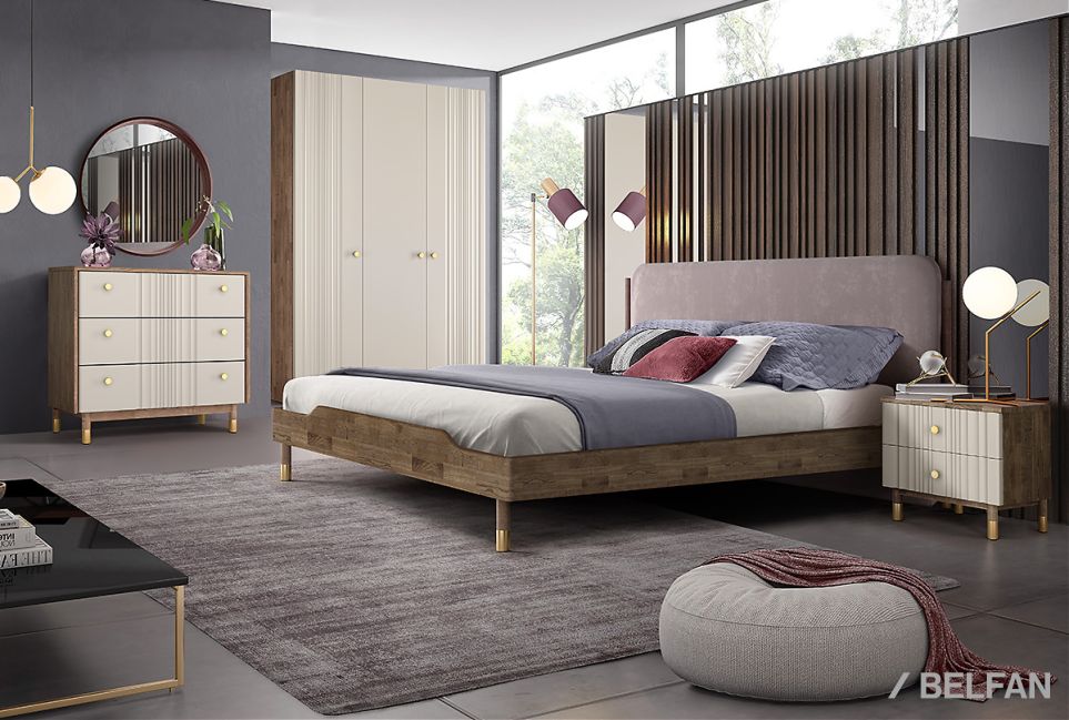 Шкаф для одежды 3-х дверный "Меридиан" (комбинированный) шпон дуба, МДФ 3