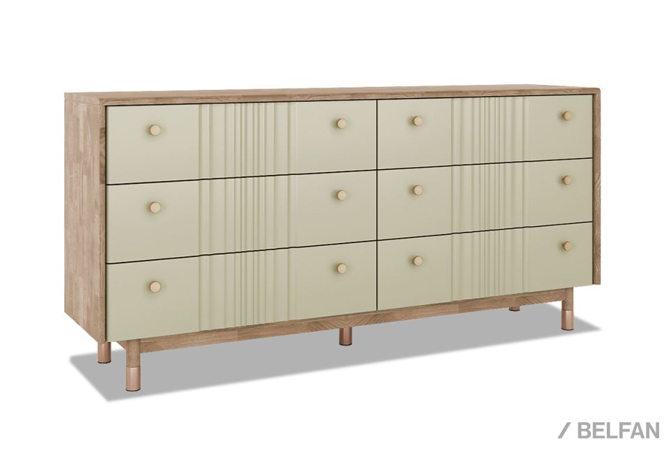 Комод "Меридиан" 6 массив дуба, МДФ 1