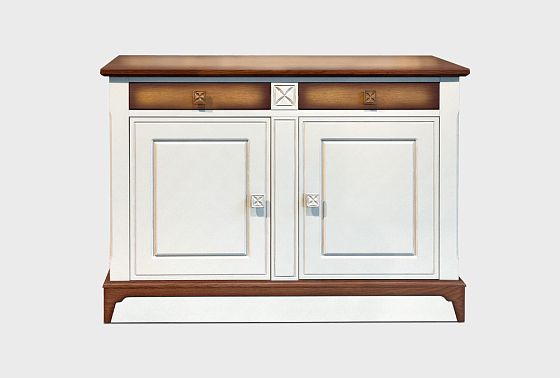 Тумба 2-х дверная (низ) "Brianson" массив и шпон дуба, МДФ 3