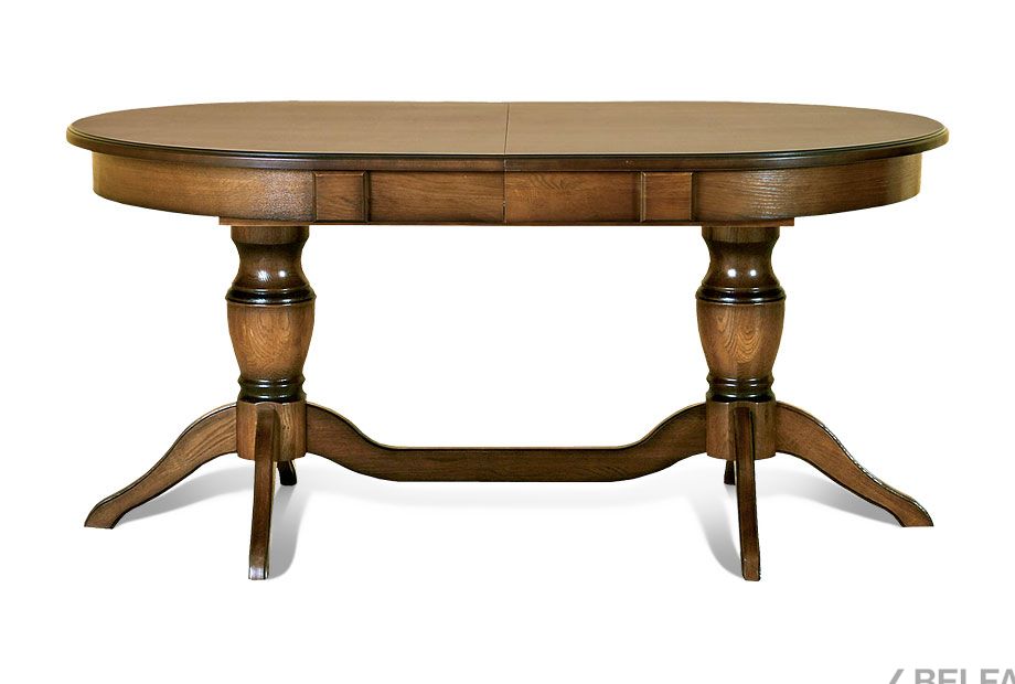 Стол обеденный "Верди Люкс 5РД" массив и шпон дуба 1