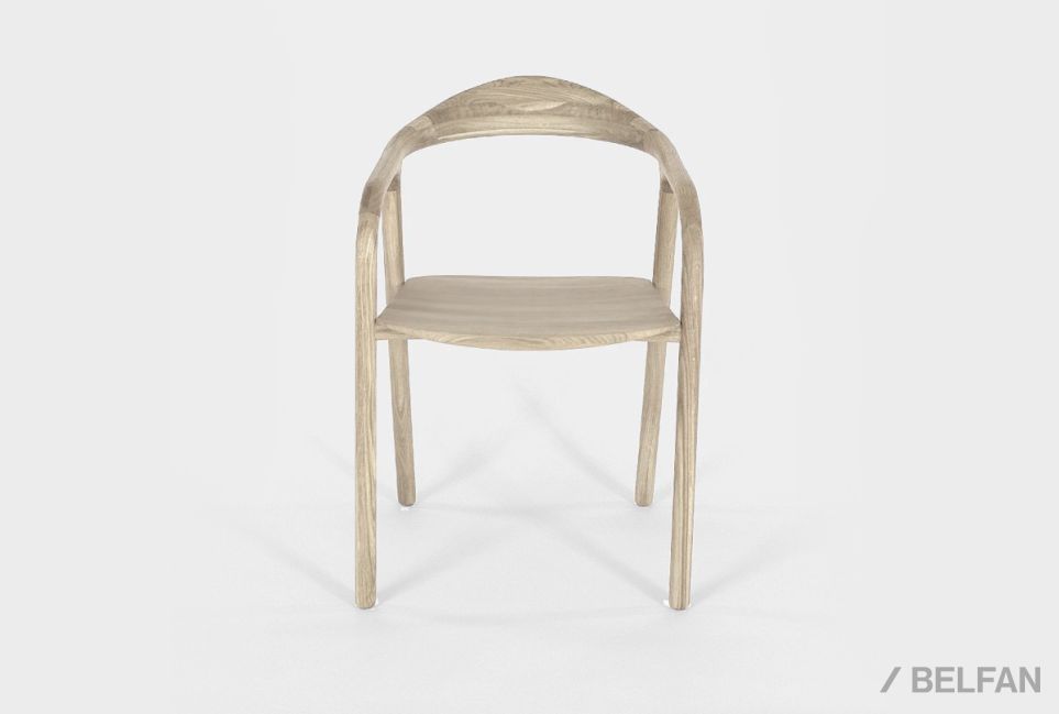 Стул "Лугано" с подлокотниками массив берёзы 2
