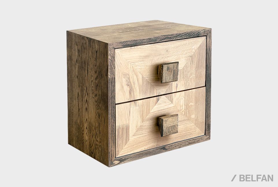 Модуль для стеллажей открытых "Куб Дизайн" (с ящиками) массив дуба 1